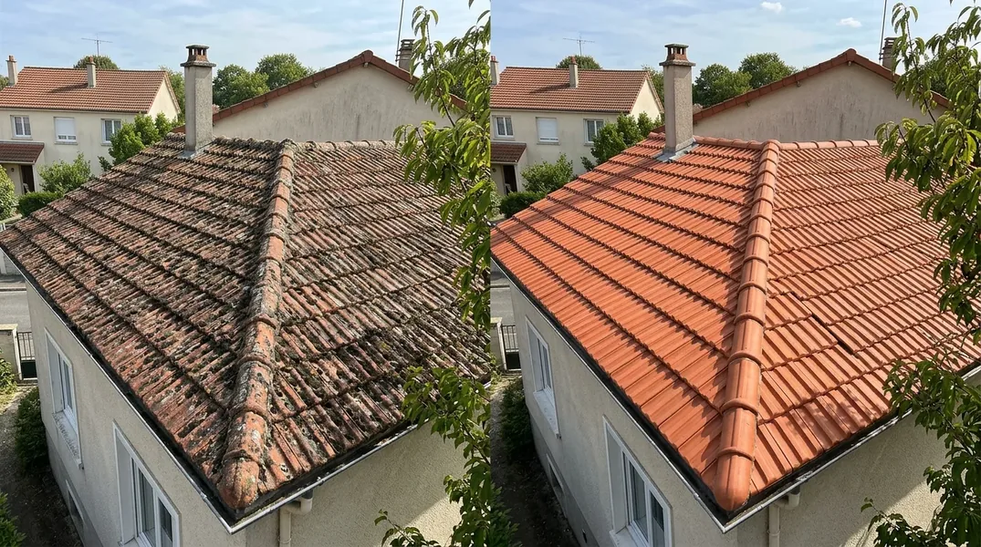 Quel est le prix d'un nettoyage de toiture sur un immeuble de la reconstruction à Reims ?